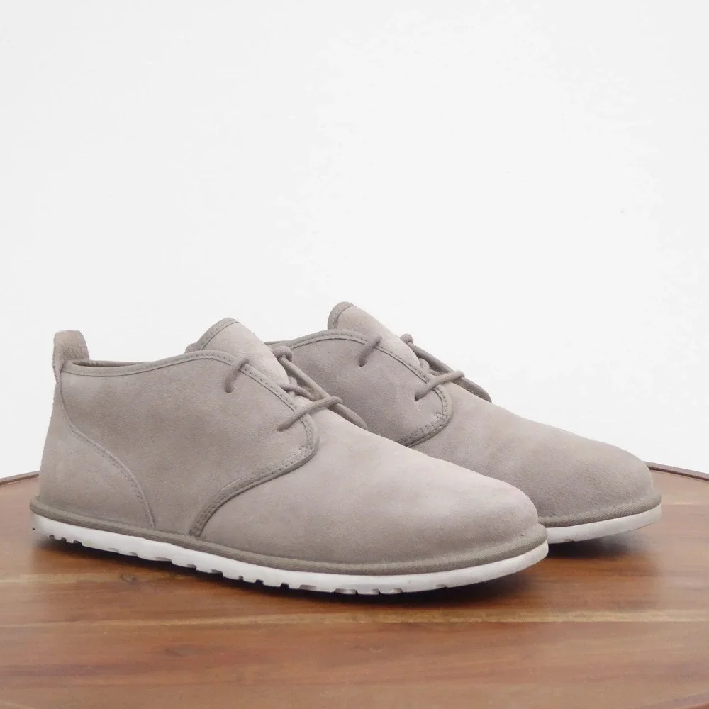 UGG Mens Neumel Flex Chukka Boots Gray Suede Shearling Lined 1016680 Size 11